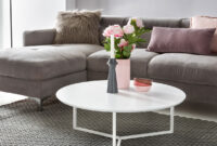 Couchtisch 80Cm Rund Weiß Matt Design Wohnzimmertisch Sofa Beistell Tisch in Kleiner Couchtisch Weiß