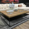 Couchtisch Eiche Massiv Stahlgestell 100X100Cm Höhe 40Cm Mit Ablage inside Couchtisch Holz Couchtisch Eiche Massiv Stahlgestell 100X100Cm Höhe 40Cm Mit Ablage Inside Couchtisch Holz