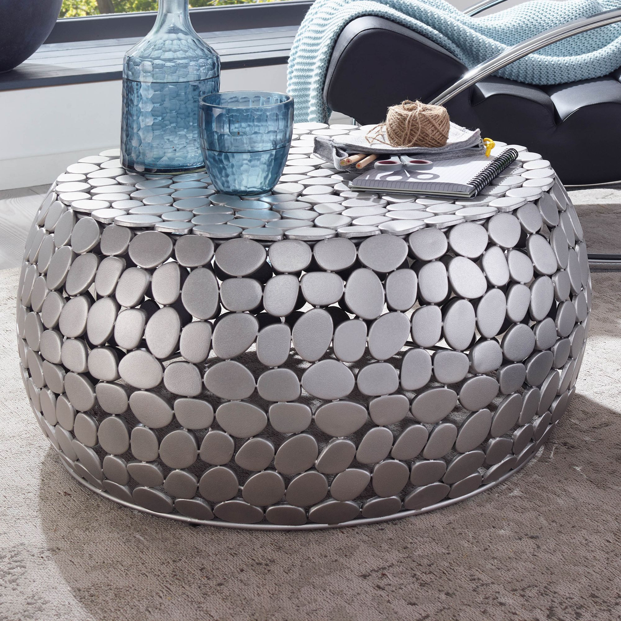 Couchtisch Finebuy Sofatisch Metall Silber Ø 66 Cm Tisch Wohnzimmertisch  Rund within Couchtisch Metall Rund Couchtisch Finebuy Sofatisch Metall Silber Ø 66 Cm Tisch Wohnzimmertisch  Rund Within Couchtisch Metall Rund