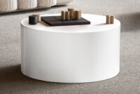 Couchtisch Finebuy Sofatisch Monobloc Weiß Hochglanz 60 Cm Wohnzimmertisch  Rund inside Couchtisch Weiß Klein