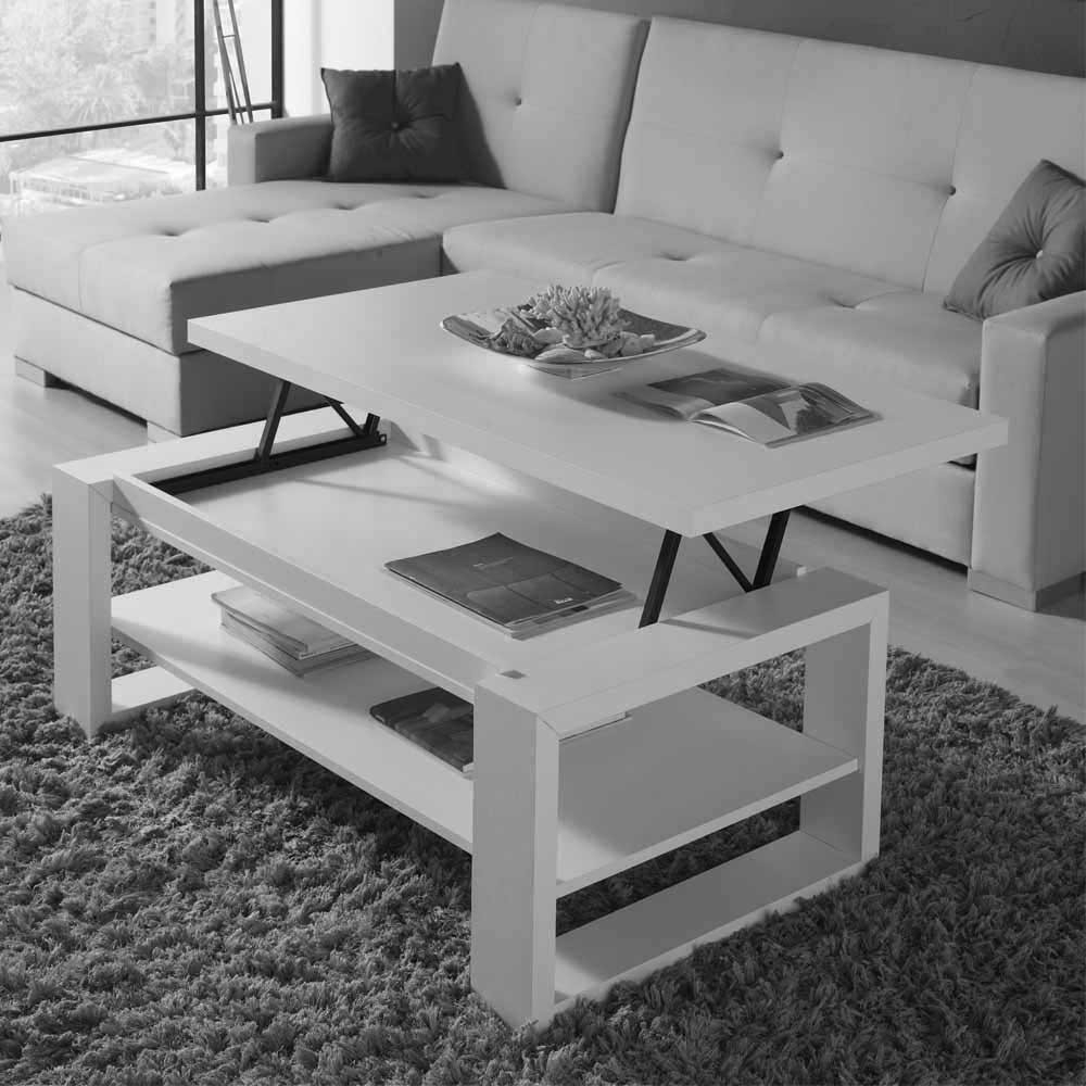 Couchtisch Mit Höhenverstellbarer Platte - Nelida for Höhenverstellbarer Couchtisch Weiß Couchtisch Mit Höhenverstellbarer Platte - Nelida for Höhenverstellbarer Couchtisch Weiß