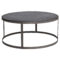 Couchtisch - Rund "Hinrik" Metall & Stein Schwarz intended for Couchtisch Metall Rund Couchtisch – Rund "Hinrik" Metall & Stein Schwarz Intended For Couchtisch Metall Rund