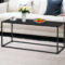 Couchtisch Schwarz Metall Eckig 110 X 50 X 40 Cm-Dandibo regarding Schwarzer Wohnzimmertisch Couchtisch Schwarz Metall Eckig 110 X 50 X 40 Cm Dandibo Regarding Schwarzer Wohnzimmertisch