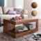 Finebuy Couchtisch Massivholz 90 Cm Wohnzimmertisch Braun Landhaus  Beistelltisch regarding Couchtisch Holz Finebuy Couchtisch Massivholz 90 Cm Wohnzimmertisch Braun Landhaus  Beistelltisch Regarding Couchtisch Holz