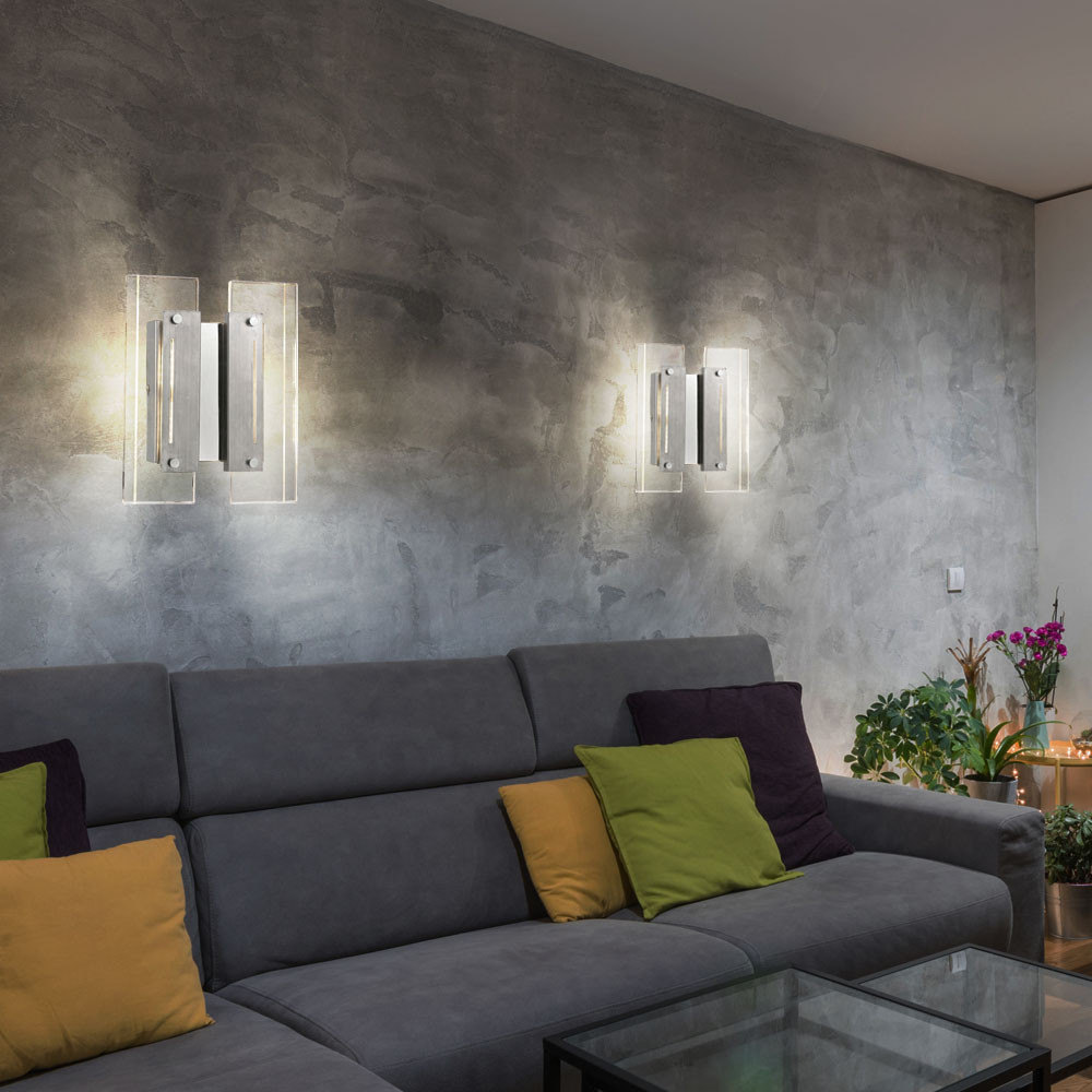 Led Chrom Design Wandleuchte in Wandlampe Wohnzimmer Led Chrom Design Wandleuchte In Wandlampe Wohnzimmer