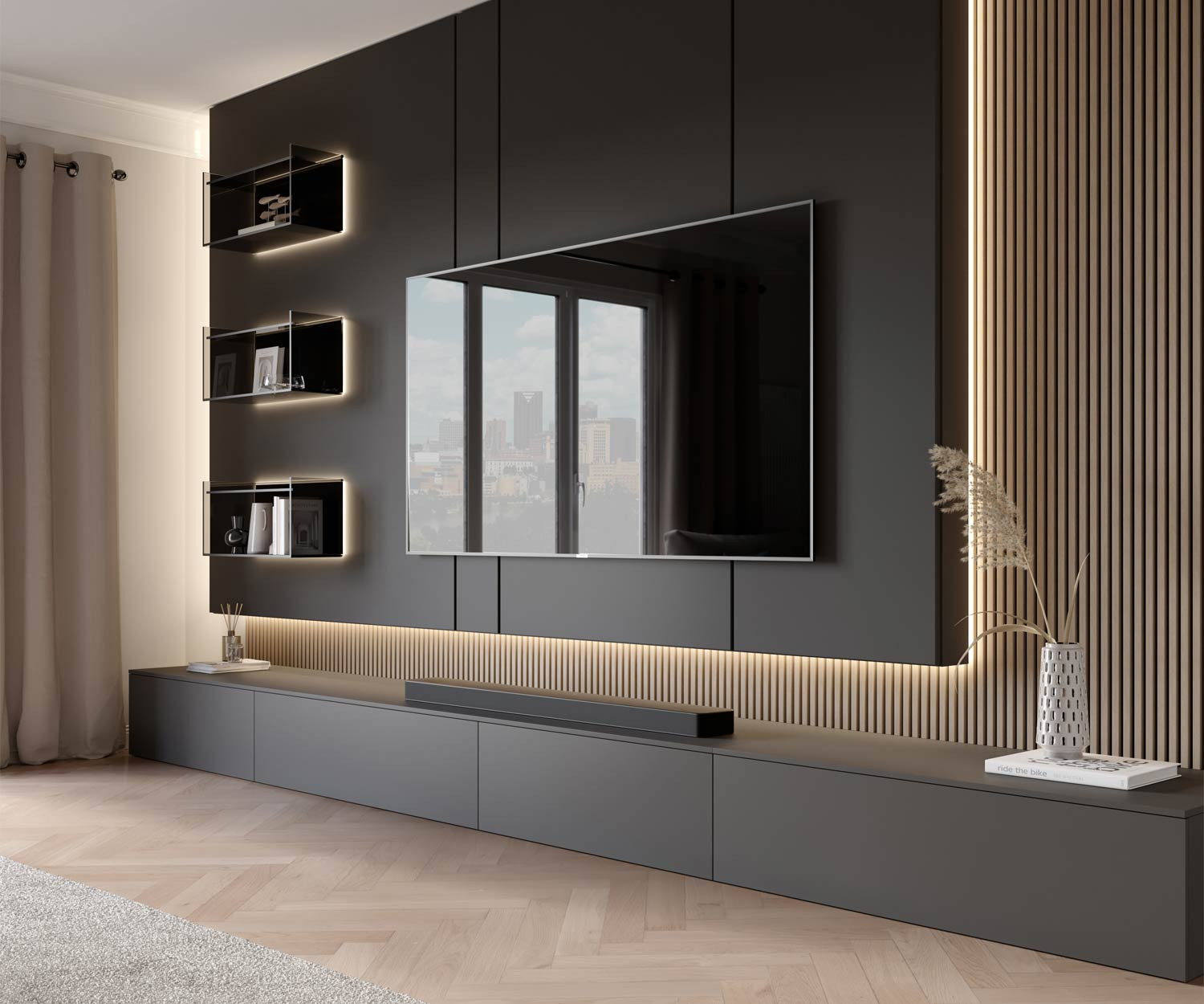 Livitalia Wohnwand C100 for Wohnwand Modern Livitalia Wohnwand C100 For Wohnwand Modern