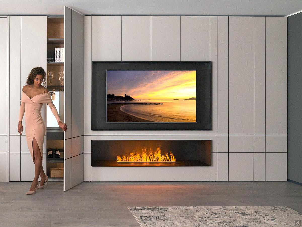 Lounge Tv Mit Offenem Fach regarding Wohnwand Mit Kamin Lounge Tv Mit Offenem Fach Regarding Wohnwand Mit Kamin