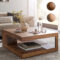 Massiver Couchtisch Patan 90 X 90 Cm Wohnzimmertisch Holz Tisch Massiv  Ablage regarding Tisch Für Wohnzimmer Massiver Couchtisch Patan 90 X 90 Cm Wohnzimmertisch Holz Tisch Massiv  Ablage Regarding Tisch Für Wohnzimmer