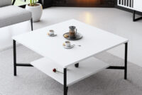 Modern Chic Couchtisch | Woody Fashion | Metallbeine | 80X80X40 Cm | Weiß  Schwarz with regard to Couchtisch Weiß Schwarz Modern Chic Couchtisch | Woody Fashion | Metallbeine | 80X80X40 Cm | Weiß  Schwarz with regard to Couchtisch Weiß Schwarz