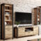 Moderne Wohnwand Accra 83 In Taurus Eiche Nb. Mit Beleuchtung, B/H With Wohnwand Holz Modern