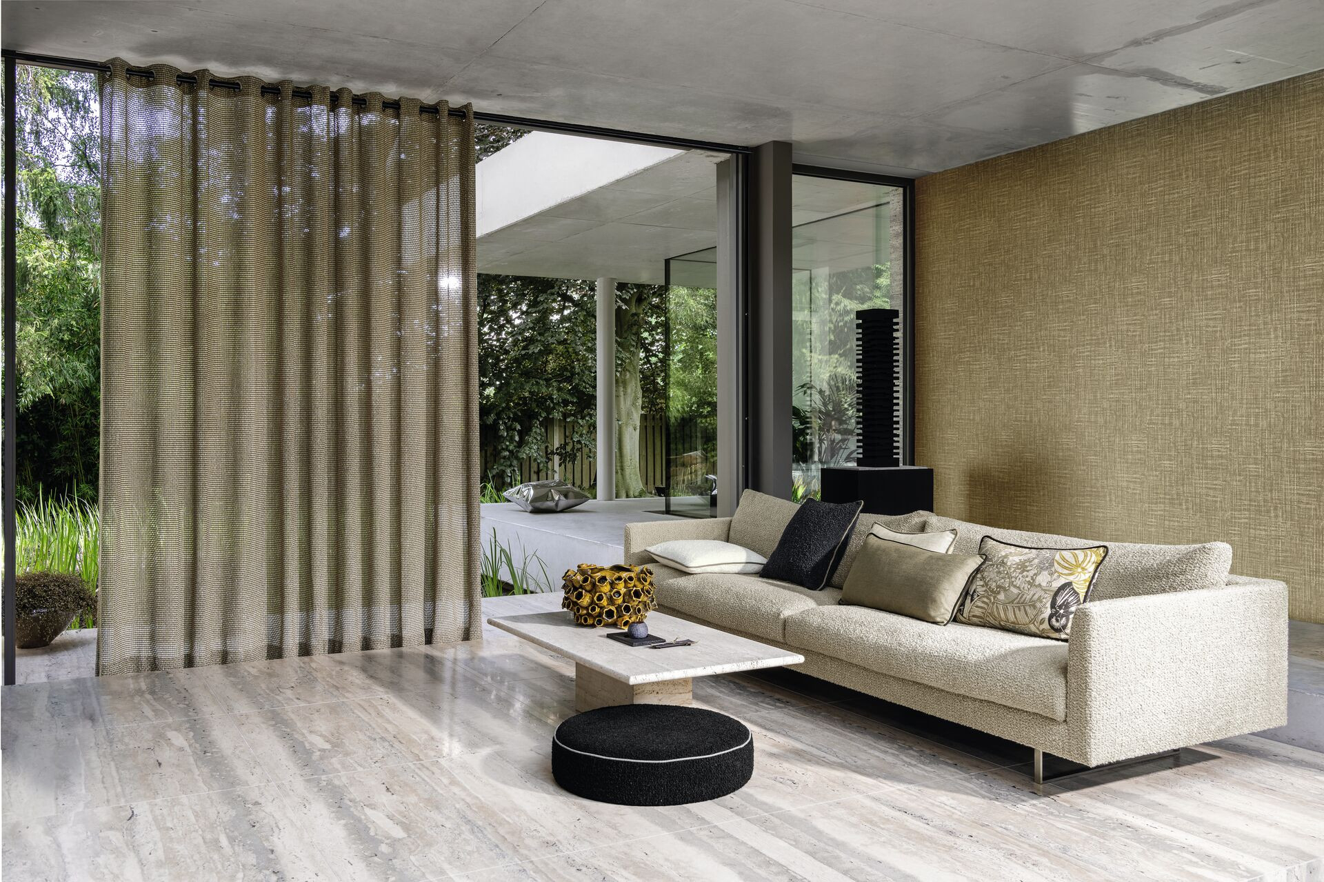Moderner Vorhang Sentimental Eleganter Natural-Look Netzartik Weiß, Beige,  Anthrazit Halbtransparent with regard to Vorhänge Modern Wohnzimmer Moderner Vorhang Sentimental Eleganter Natural Look Netzartik Weiß, Beige,  Anthrazit Halbtransparent With Regard To Vorhänge Modern Wohnzimmer