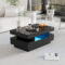 Modfu Couchtisch, Rechteckig, Schwarz, Led-Hochglanz, Mit 4 Schubladen Und  3 Offenen Fächern, Aus Spanplatte, Belastbar Bis 20Kg, 80X50X36 Cm within Tisch Für Wohnzimmer Modfu Couchtisch, Rechteckig, Schwarz, Led Hochglanz, Mit 4 Schubladen Und  3 Offenen Fächern, Aus Spanplatte, Belastbar Bis 20Kg, 80X50X36 Cm Within Tisch Für Wohnzimmer