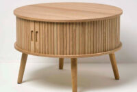 Runder Couchtisch Mit Stauraum Und Schiebetüren Aus Holz, 60 X 40 Cm for Couchtisch Rund Stauraum Runder Couchtisch Mit Stauraum Und Schiebetüren Aus Holz, 60 X 40 Cm for Couchtisch Rund Stauraum