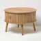 Runder Couchtisch Mit Stauraum Und Schiebetüren Aus Holz, 60 X 40 Cm for Couchtisch Rund Stauraum Runder Couchtisch Mit Stauraum Und Schiebetüren Aus Holz, 60 X 40 Cm for Couchtisch Rund Stauraum