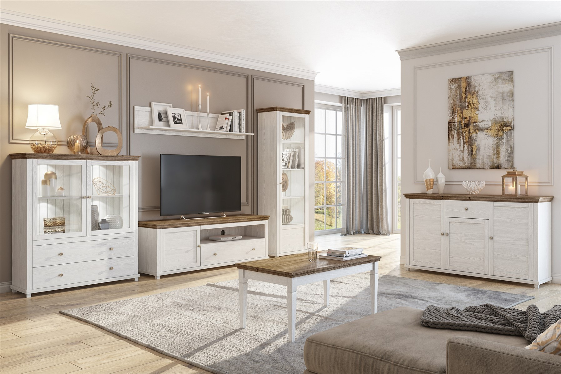 Wohnzimmer-Set Home 6 Tlg Schrankwand Mit Couchtisch Weiss Abisko with regard to Schrankwand Wohnzimmer Wohnzimmer-Set Home 6 Tlg Schrankwand Mit Couchtisch Weiss Abisko with regard to Schrankwand Wohnzimmer