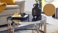 Finebuy Couchtisch Glas Metall Sofatisch Ø60Cm Tisch within Wohnzimmertisch Rund Finebuy Couchtisch Glas Metall Sofatisch Ø60Cm Tisch within Wohnzimmertisch Rund